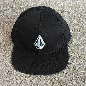 Black Volcom Snapback Hat